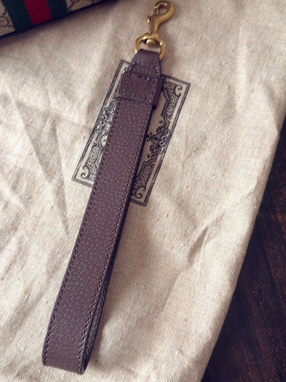 Gucci Brown GG Supreme Belt Bag with Green and Red Web Stripe - Picture 12 of 16